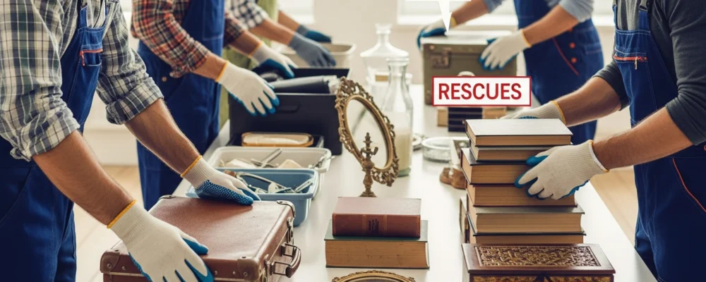 Que faire des objets récupérés lors du débarras : Débarras maison